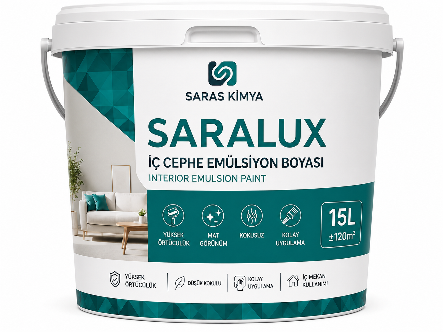 SARALUX İç Cephe Emülsiyon Boyası