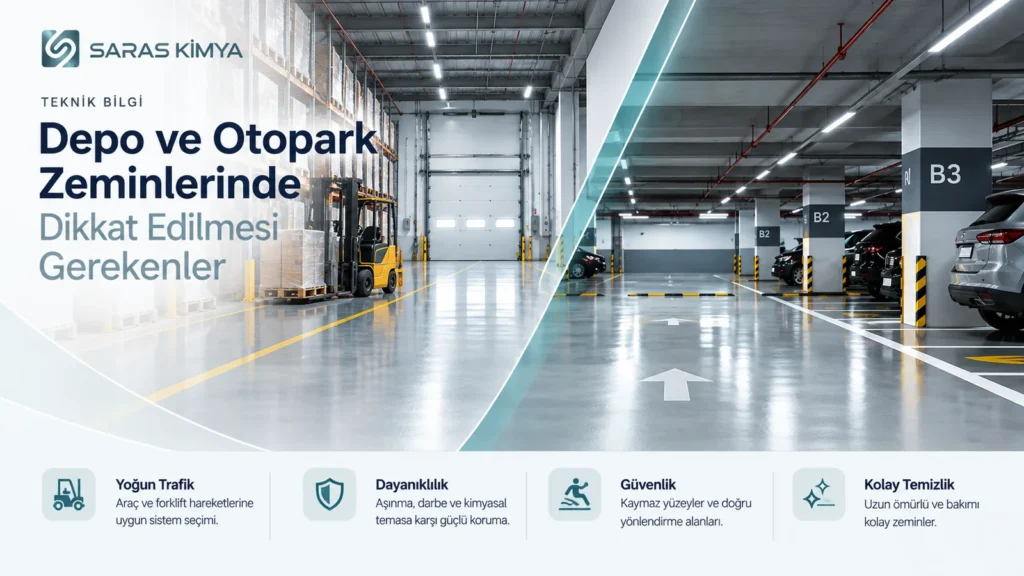 Depo ve Otopark Zeminlerinde Dikkat Edilmesi Gerekenler